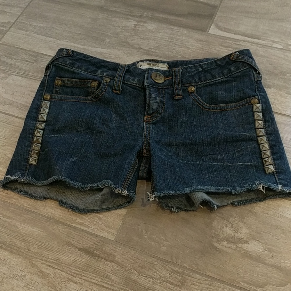 Free People Jean shorts